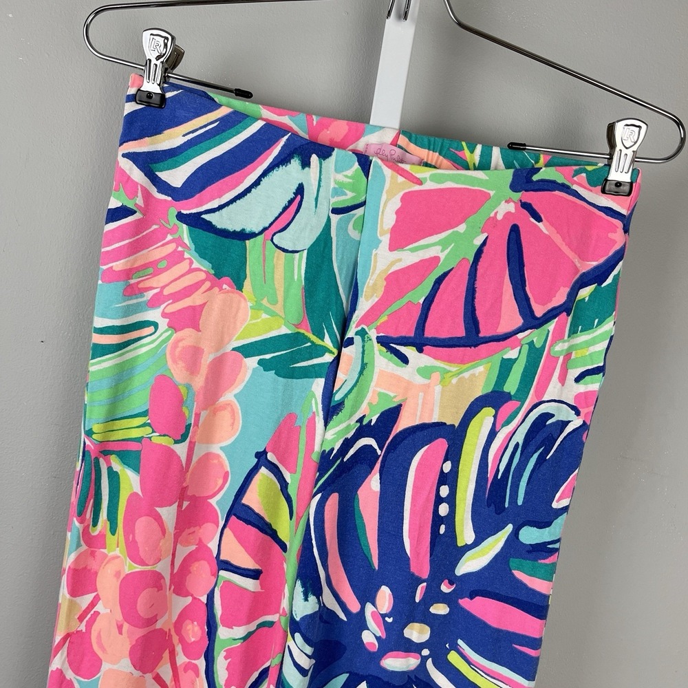 Lilly Pulitzer Georgia May Palazzo Pants Womens XS Floral‎ Tropical Resort